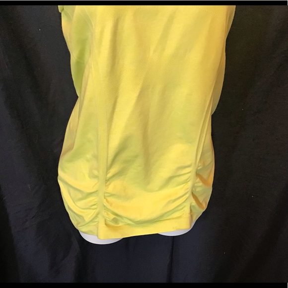 Athleta yellow seamless tank, EUC, cinched sides - Picture 2 of 8